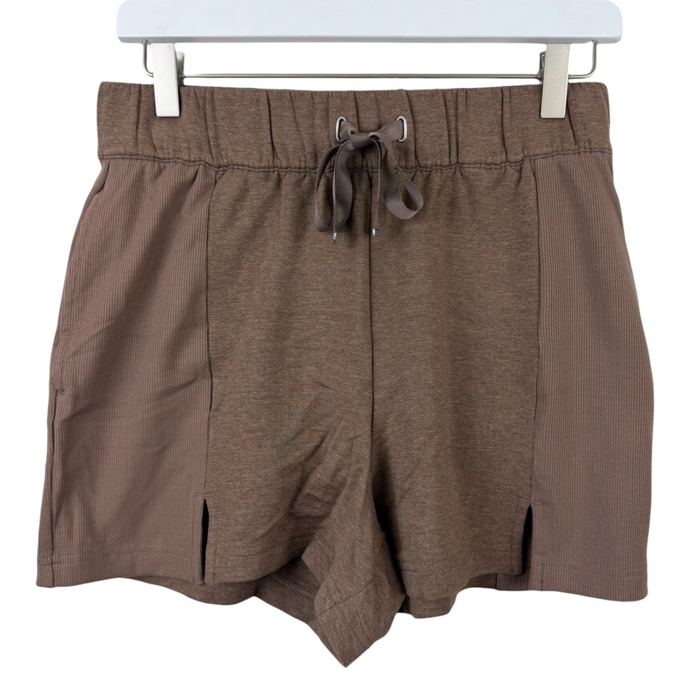 Travis Mathew Cloud Collection Terry Rib Shorts Heather Cocoa Brown Small NWT